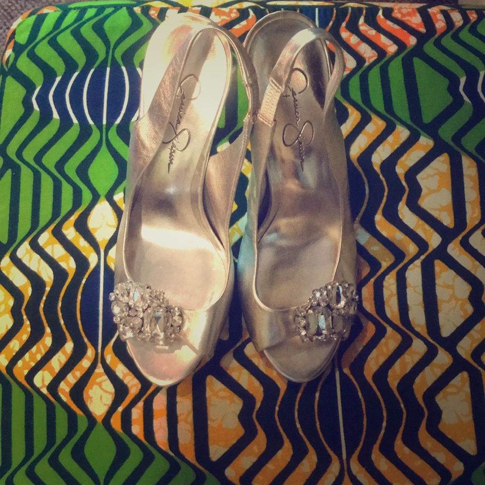 Silver heels